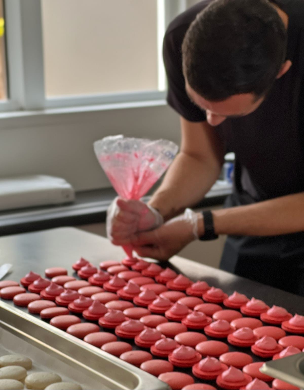 Private chef in action in kitchen